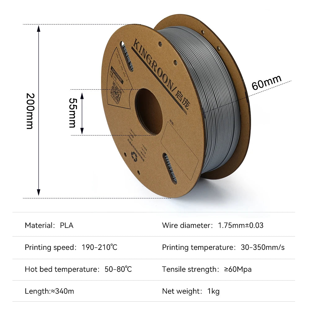 KEEPANG PLA Filament 1.75mm 3D Printer Filament 5/10Rolls 3D Printing Plastic Material 100% No Bubble for FDM 3D Printer MIX