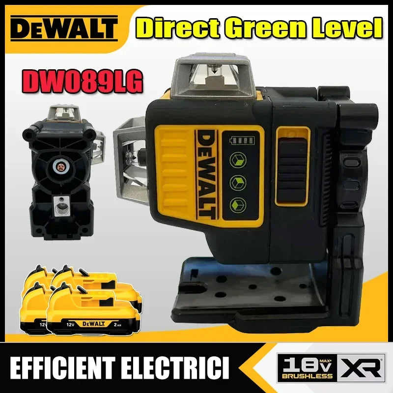 Dewalt DW089LG 12V Lithium Battery 3 Sides*360 Degree Vertical