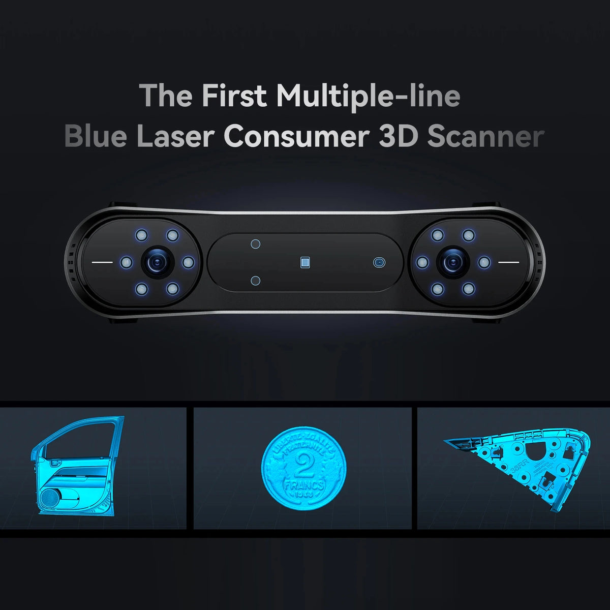 Creality CR-Scan Raptor / CR-Scan Raptor Pro Multiple-line Blue &NIR Consumer 3D Scanner High-Speed Scanning CR-Scan Otter