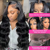 250 Density Body Wave Lace Front Wigs Human Hair Transparent Lace Frontal Wigs For Women 13x6 13x4 Human Hair Wigs
