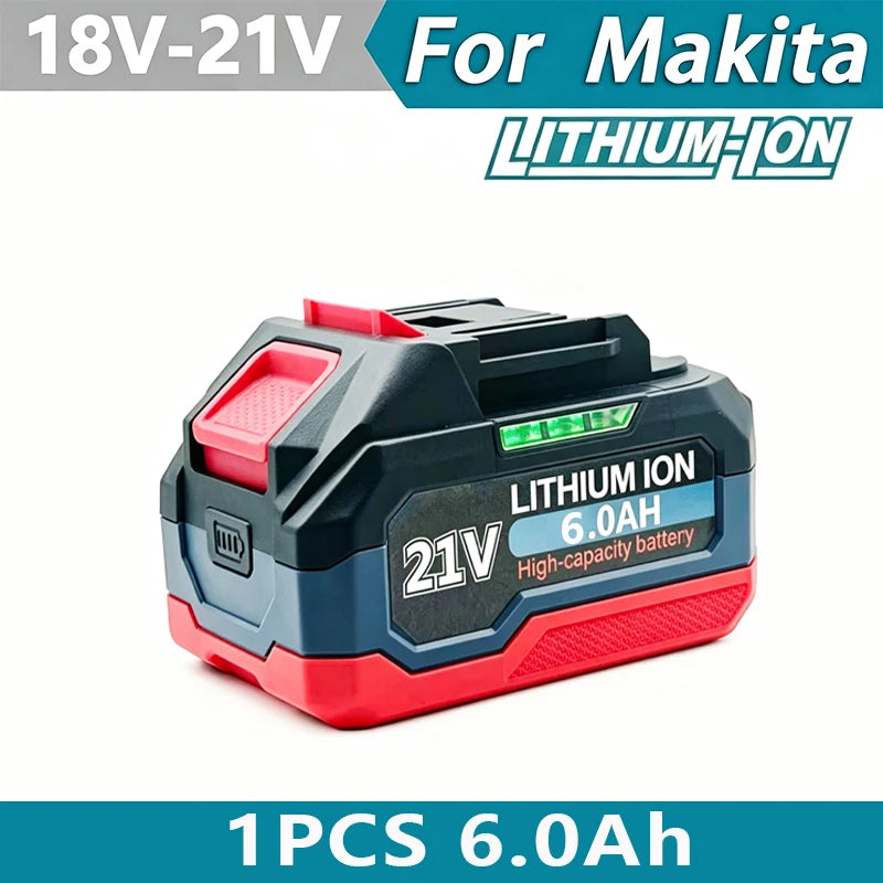 21V 6/9/12AH For Makita 18V Battery Power Tools Li-ion Replacement LXT BL1850 BL1860 DDF487 for 18V Screwdriver with BMS