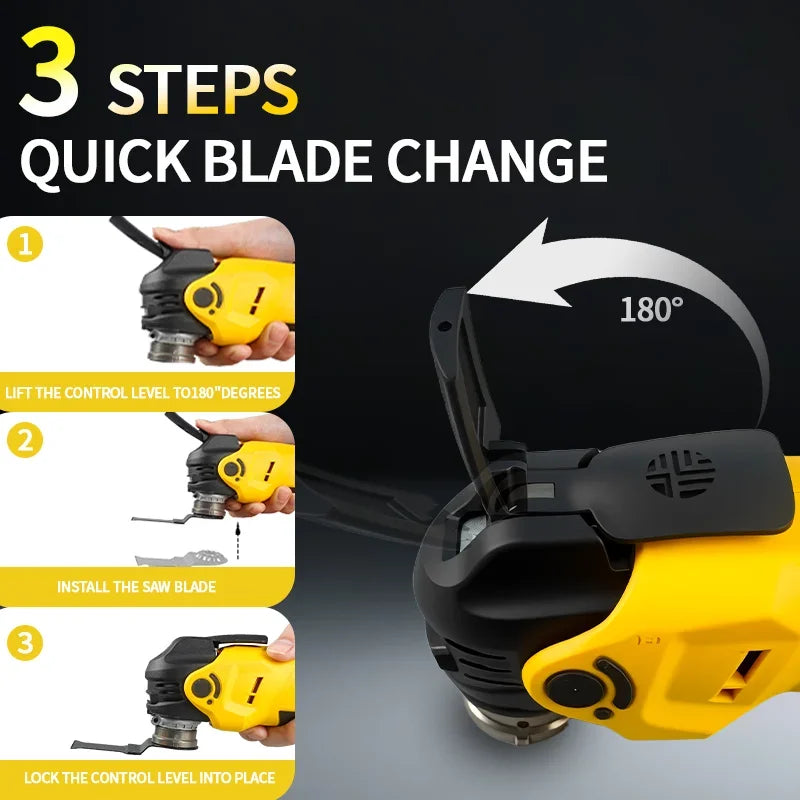 DeWALT Brushless Oscillating Multi-Tools Electric Multifunction Tools Trimmer Shovel Cutting Machine Woodworking For 20V Battery