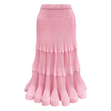 Pleated T-Shirt Top 2026 Summer New Ruffled Sleeveless Vest Simple Elegant Fashion Cake Skirt Elegant Women Travel Outfit