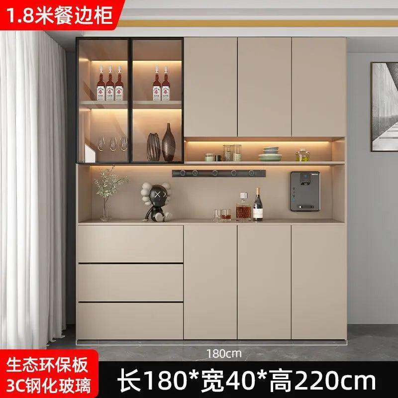 Solid wood wine  high cabinet, locker, integrated entrance cabinet against the wall,