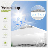 Canopy Tent Pop Up 10x10 ft, One Person Push Set Up Tent, Outdoor Canopies Shelter Heavy Duty Straight Legs, Customized