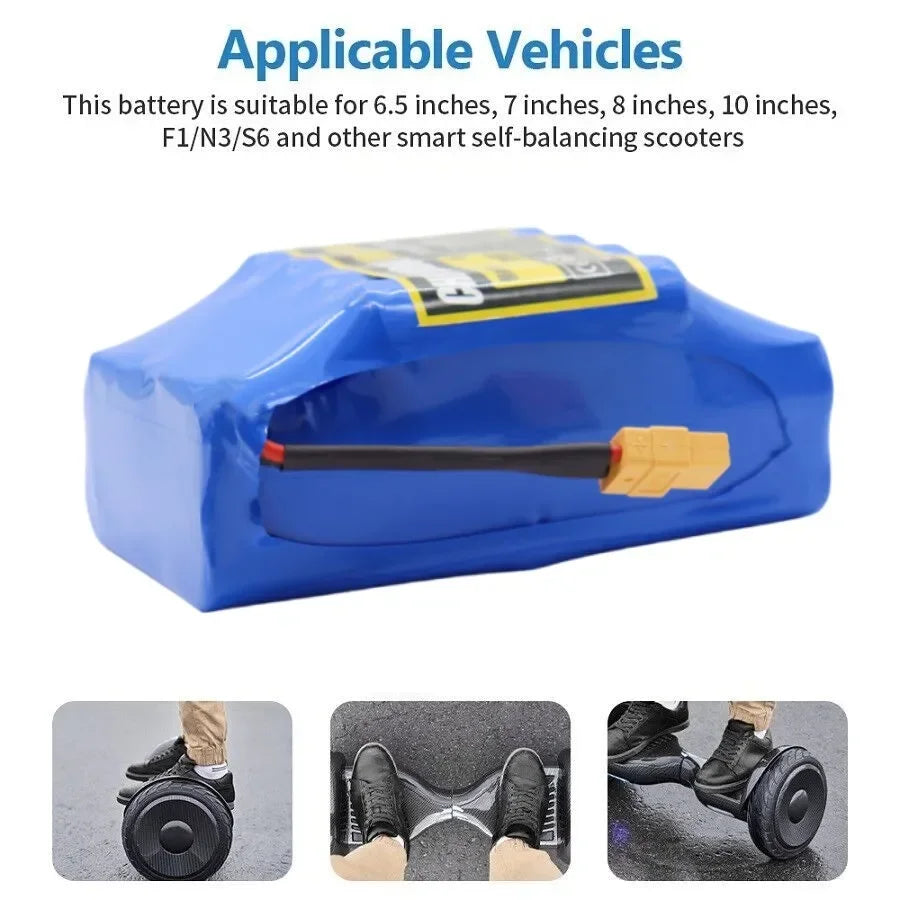 High-quality Battery 36V 12Ah 10s2p Rechargeable Lithium-ion Battery for Electric Self-balancing Scooter,HoverBoard and Unicycle