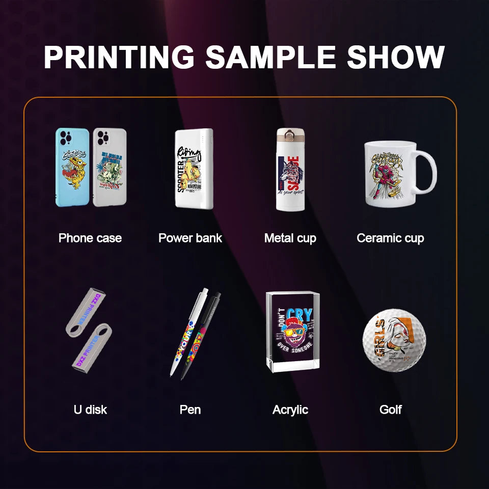 A3 UV Printer XP600 UV Flatbed Printing Machine A3 UV DTF Printer For Pen Bottle Wood UV Flatbed Printer A3 UV DTF Sticker Print
