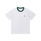 New European and American Trendy Men's Fashionable Casual Short Sleeved T-shirt, Solid Color T-shirt, Men's Summer Sports Tops