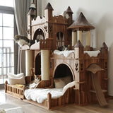 Home Super Large Castle Solid Wood Cat Climbing Frame Cat Nest Integrated Luxury Cat Villa Muppet