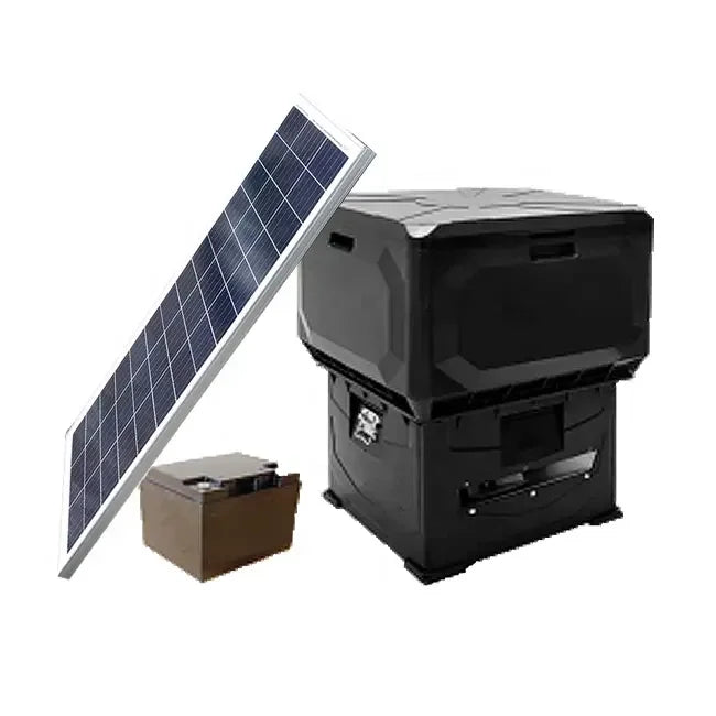 12 V 240KG Solar Fish Pond Professional Fish Food Feeding Machine With Time Control Shrimp Feeder Pond
