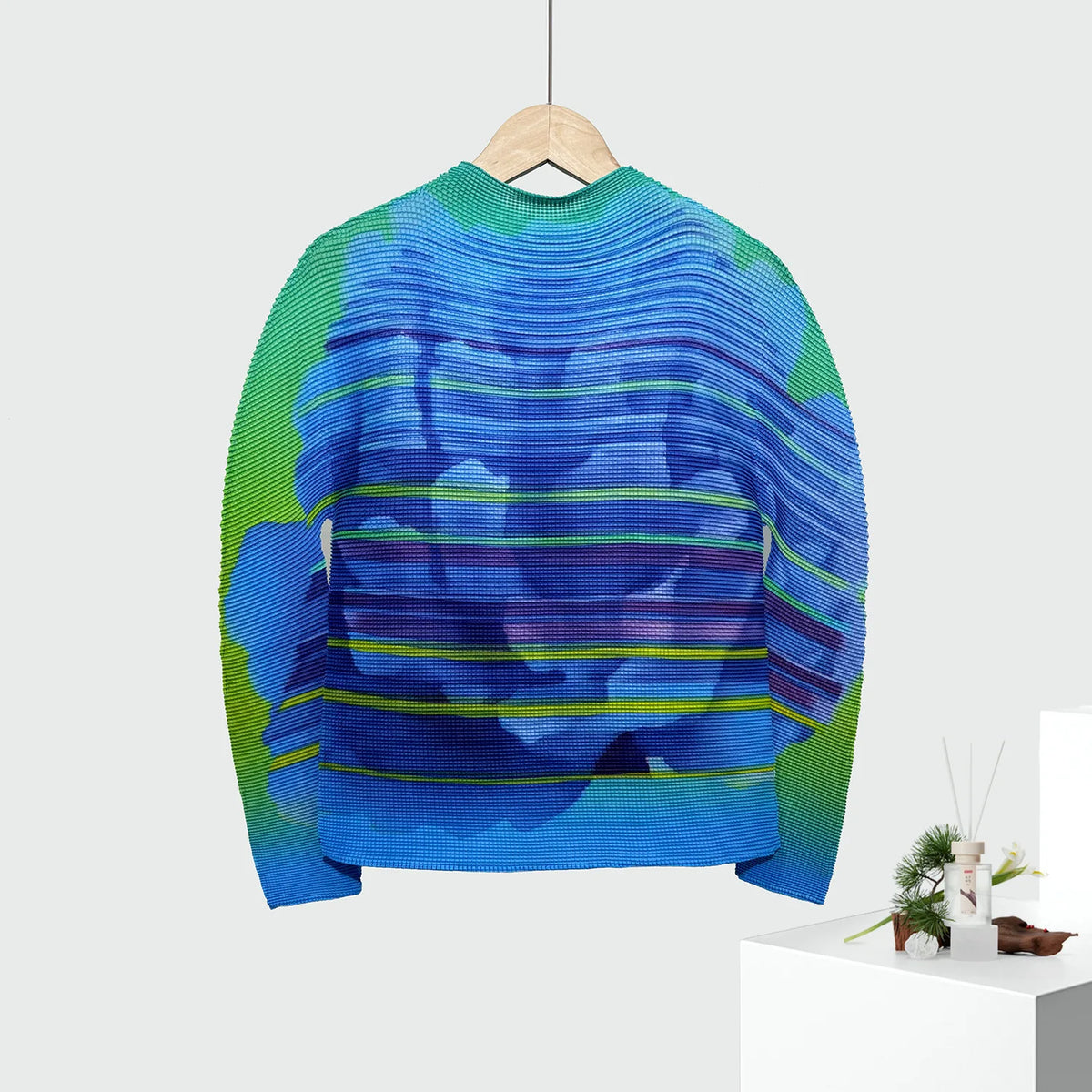 LANMREM High-End Chinese Style Printting Women's Stand Collar T-shirt Unique Design 2026 New Long Sleeve Pullover Tops 2DB6351