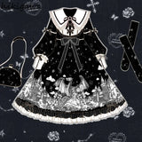 Vintage Y2K Vestidos De Mujer Japanese Woman Dress Lolita Robe Fashion Big Swing Black Robe Ruffles Bow Gothic Party Dresses