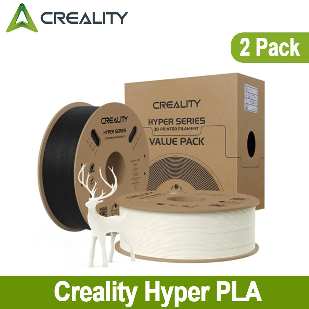 Creality 2 Pack Hyper PLA Filament 1.75mm 2kg Designed for High Speed Printing For Creality Ender 3 V3 SE / KE / Creality K1 MAX