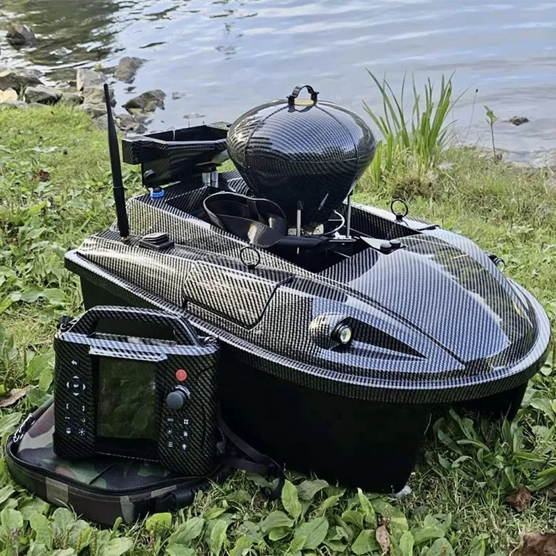 Underwater Camera 7" Monitor Carp Fishing Bait Boat Sonar Fish Finder GPS ABS Hull RC Fishing Drone Baitboat Two 15.6Ah Battery