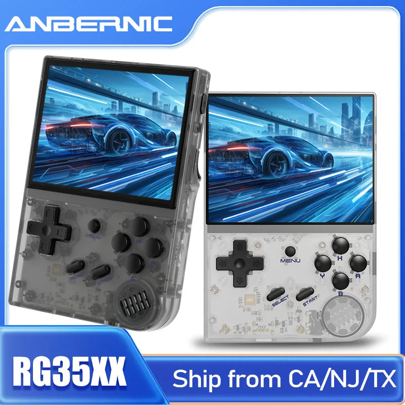 ANBERNIC RG35XX Handheld Game Console Linux System 3.5'' IPS Screen Streaming HD-Output Retro Portable Video Player Gift For Kid