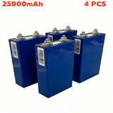 25000mAh 3.2V 25Ah LiFePO4 Battery Cell Lithium Iron Phosphate Deep Cycles for Diy 12V 24V 36V 48V Solar Energy UPS Power