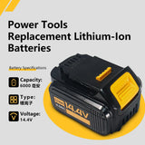 For DeWalt DCB143H 14.4V 3Ah-6Ah 4S2P Lithium Battery for Dewalt Batteries Tools DCB140 DCB142 DCD735L2 DCF835C2 DCF835L2 DCL030