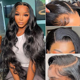 30Inch Body Wave Transparent 13x6 Lace Front Human Hair Wigs Remy Raw Indian Wavy 13x4 Lace Frontal Wig For Women Closure Wig