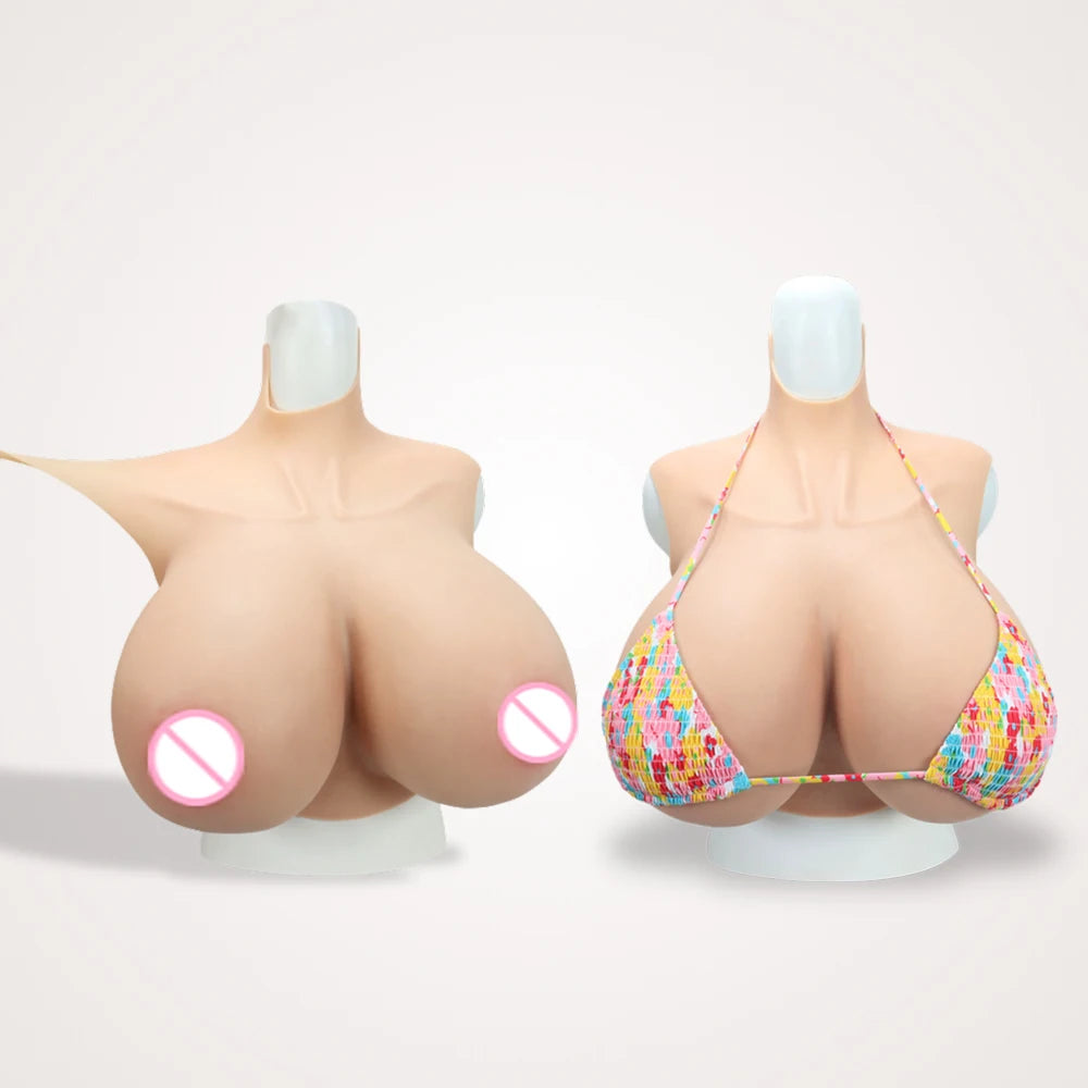 Large Realistic Silicone Fake Boobs Z Cup Big Breast Forms Huge Enhancer Drag Queen Transgender Shemale Crossdress Prothesis