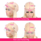 613 Blonde Bob Wig 13x6 13x4 Transparent Lace Frontal Wig Straight Brazilian Human Hair Lace Front Wigs For Women Colored Wigs