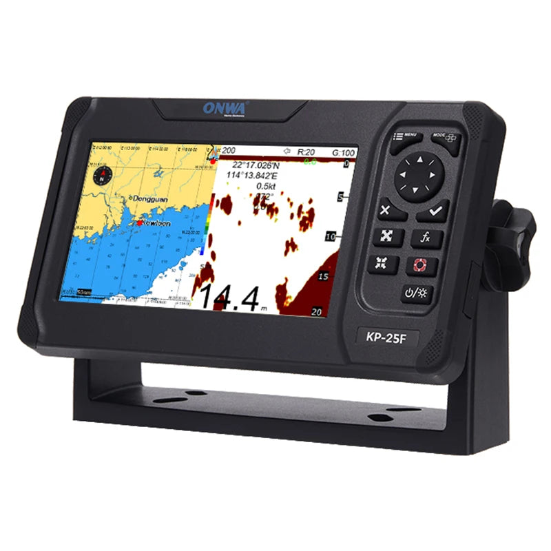 ONWA KP-25F 5 Inch GPS Chart Plotter Fish Finder Navigator with Echo Sounder/Depth Sounder Marine China