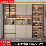 Solid wood wine  high cabinet, locker, integrated entrance cabinet against the wall,