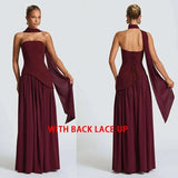 Giyu Sexy Evening Party Dresses Women 2026 Autumn Summer Maxi Long Dress Elegant Strapless Split Backless Pleated Dress
