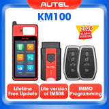 Autel MaxiIM KM100 Key Fob Programming Immobilizer Tool 2PCS Autel IKEY 60s Key Generation IMMO Key Learning on 99% Car KM100X