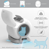 Bucket-style cat litter box - Small size but large capacity - Controlled via APP - Fully automatic cat toilet - Cat litter box