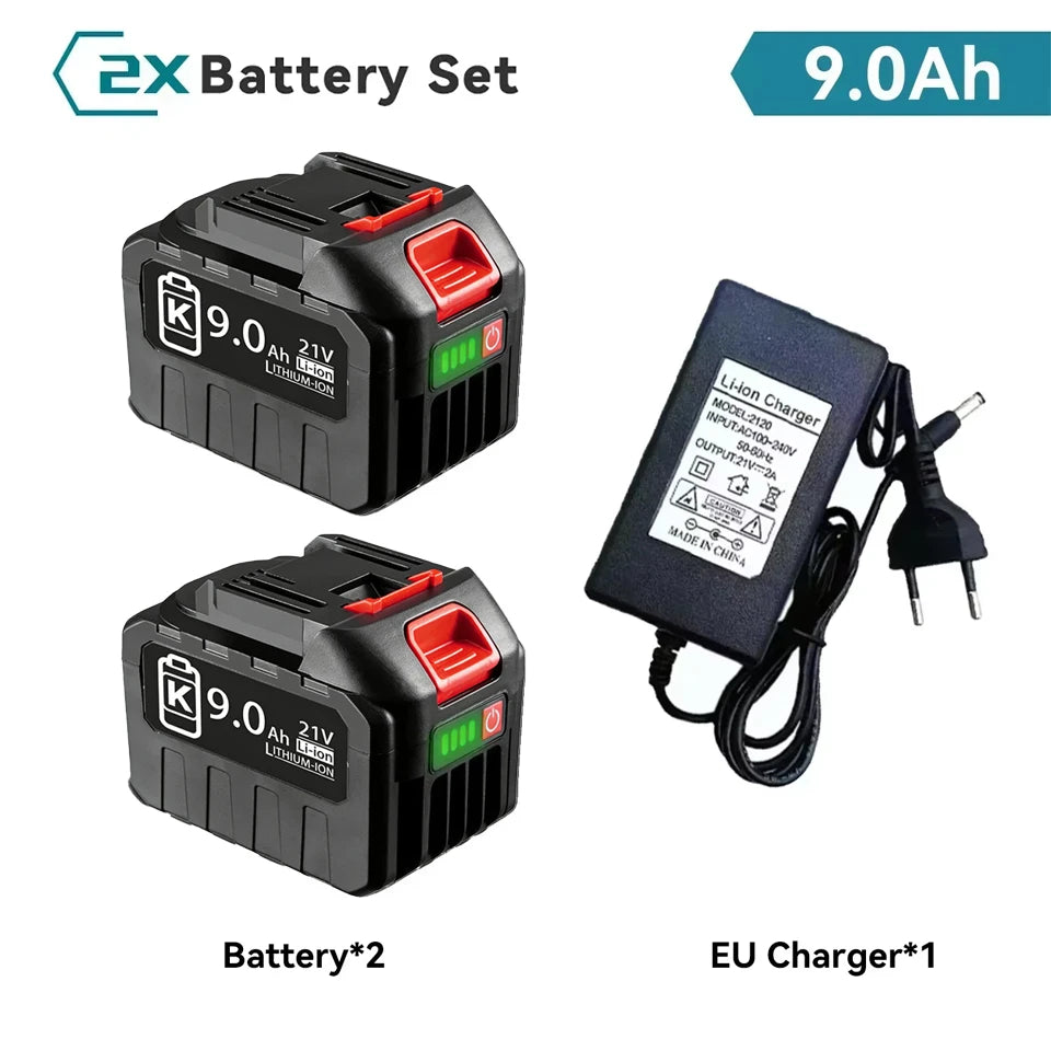 18V 21V MAX 3.0 6.0 9.0Ah Rechargeable Lithium Battery for Makita BL1830 BL1840 BL1850 High Capacity Electric Drill Battery