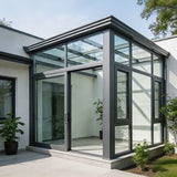 Premium Aluminum Alloy Sunroom Waterproof Tempered Glass Enclosure for Terrace Weatherproof Outdoor Solarium and Conservatory