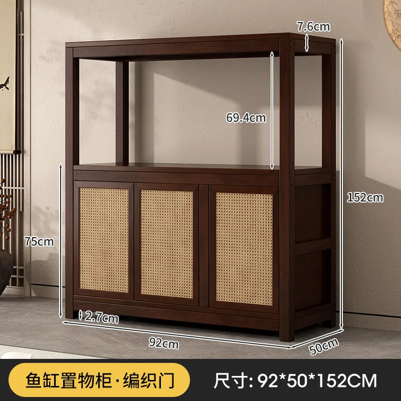 Fish tank rack integrated large living room dedicated multi-layer floor storage