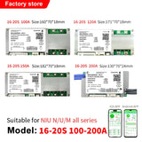 For Super Soco TC/TS/TC Max/CU/DU Smart Bluetooth 13-25S Lifepo4 Li-ion LTO Battery Protection Board Battery Management System