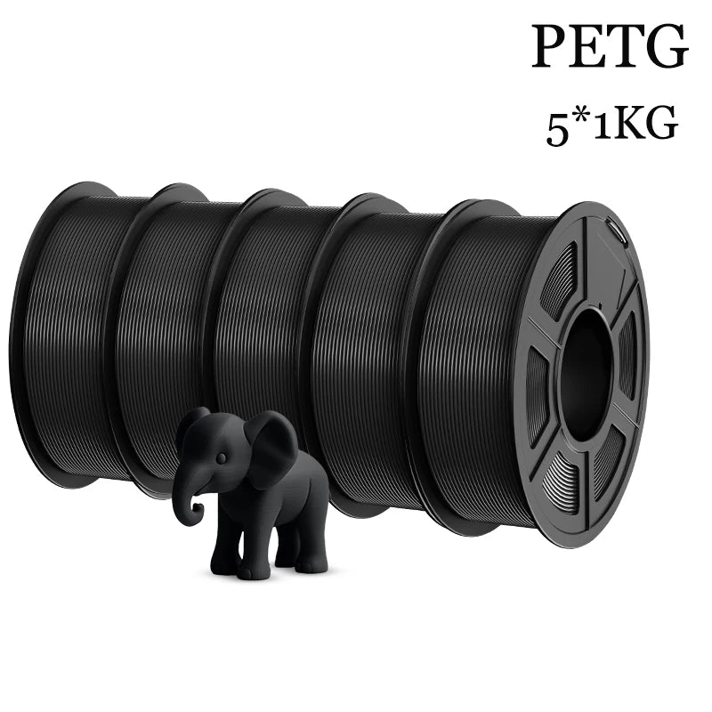 TECBEARS PETG 3D Printer Filament 5KG 1.75mm petg Multi color combination set FDM 3D Printer Materials DIY Gift From US UK DE
