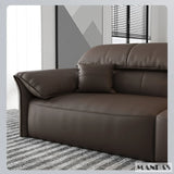Linlamlim Electric Sofa Convertible for Cinema Living Room | Genuine Leather Electric Multifunction Sofa Bed | Folding Sofa Beds