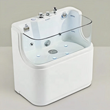 Pet Spa Bathtub Acrylic Dog Bathtub, Surfing Massage Bathtub With Ozone and Colorful Lights for Pet Grooming