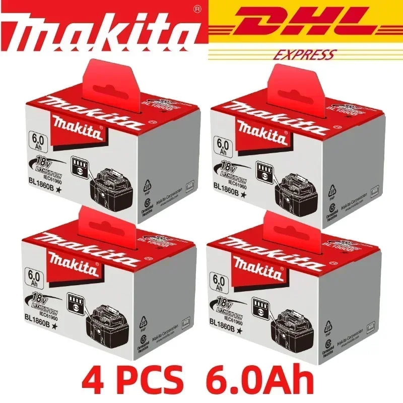 ️️️100% Original Makita 6Ah/5Ah for Makita 18V Battery BL1830B BL1850B BL1850 BL1860 Replacement Lithium Battery