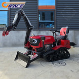Customize Portable Crawler Tractor With Multi Purpose Auxiliary Tools For Yard