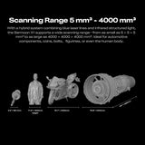 Creality Sermoon X1 3D Scanner 4 IN 1 34/7/1-Line Blue Laser Modes +NIR High-Precision 0.02mm Accuracy 90FPS Deep Hole Scanning