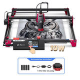 Algolaser DIY KIT MK2 10W Table CNC Laser Cutter Engraver 3.5” Touch Scree Phone&WiF Metal Wood Lase Cutting Engraving Machine