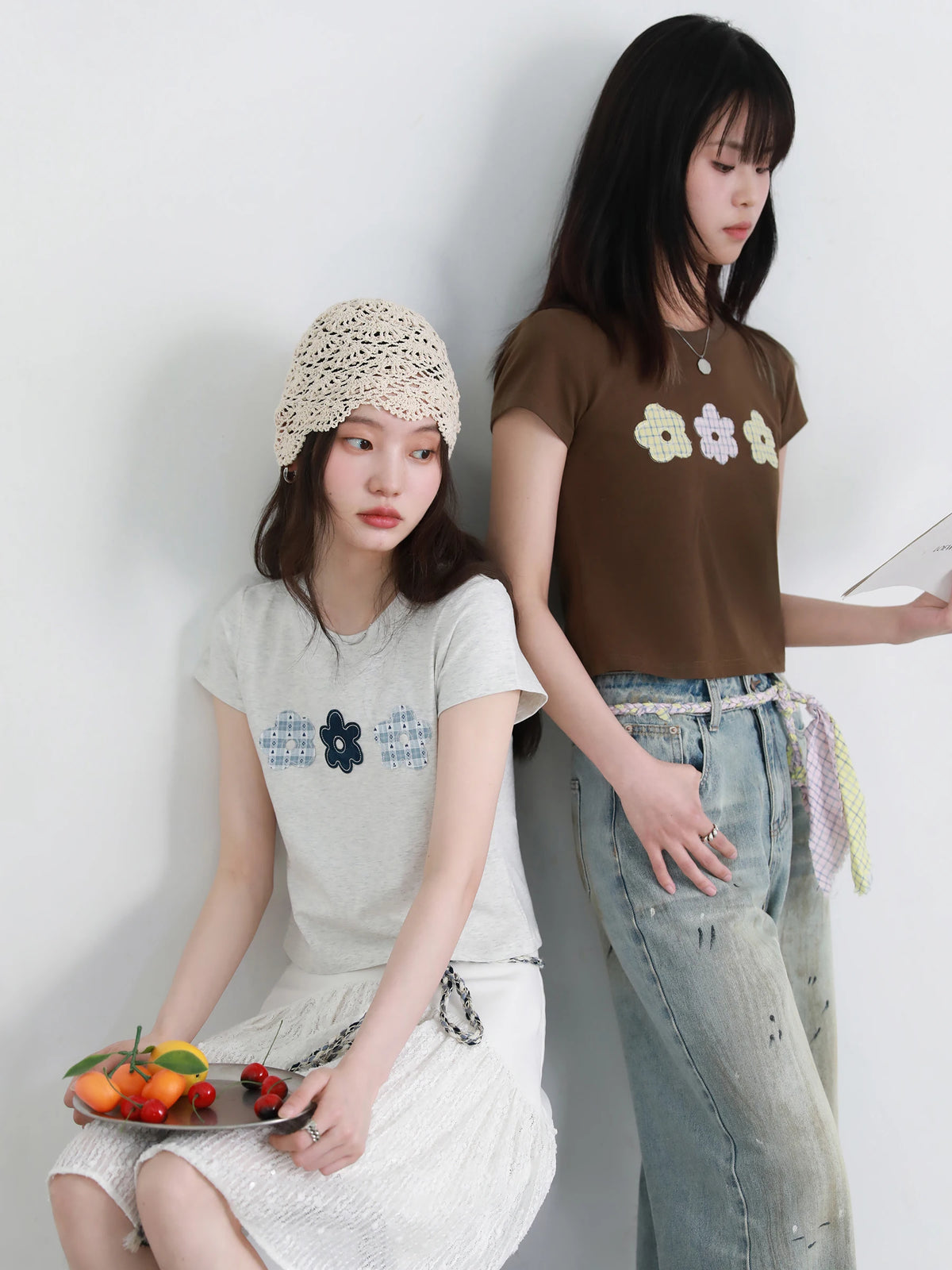 CHIC VEN Fashion Women T-Shirts Slim New Round Neck Short Sleeved Female Tees Short Top Summer 2025