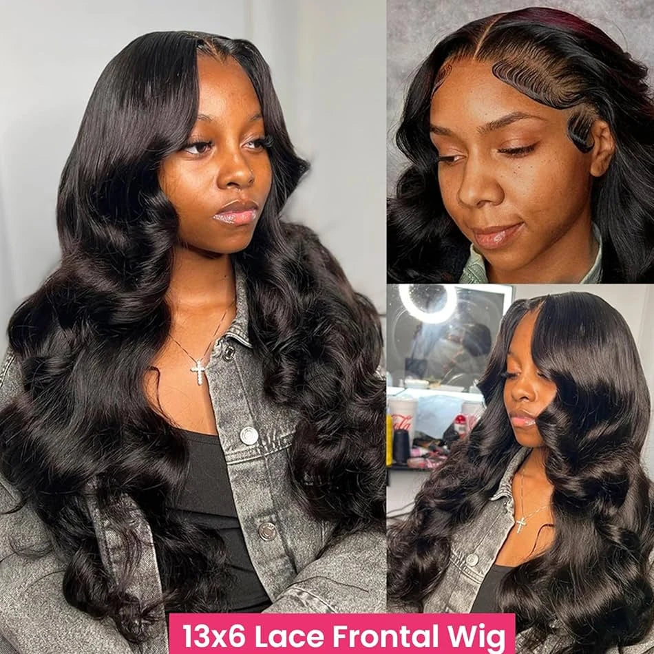 250 Density Body Wave Lace Front Wigs Human Hair Transparent Lace Frontal Wigs For Women 13x6 13x4 Human Hair Wigs