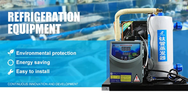 Seafood Cylinder 2P Chiller Fish Pond Aquarium Industrial Water CoolingWater Chiller System