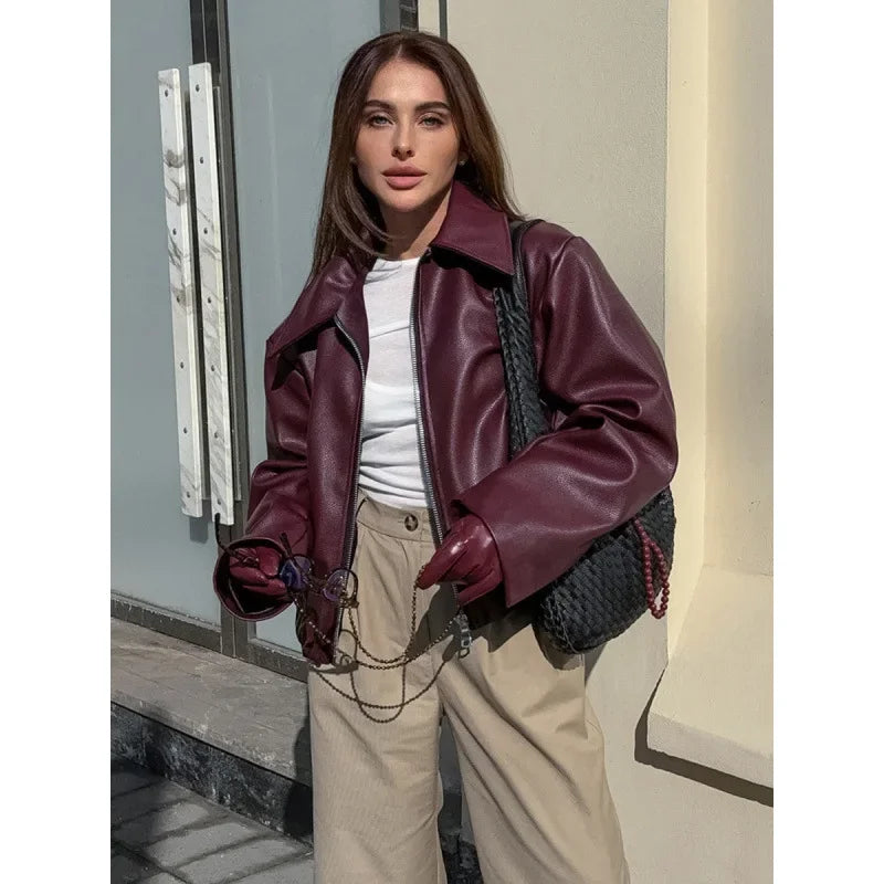 2026 Women's New Fashion Retro Waist-Cinched Stand Collar Drawstring Loose Plaid Jacket