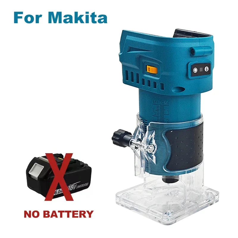 Makita Brushless Lithium Battery Woodworking Trimming Machine Household Rechargeable Electric Tool For DeWalt/Milwaukee