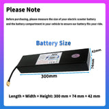 Upgraded Version 36V Electric Scooter Battery 7.8Ah Replacement Lithium-ion 9Ah High-Capacity 10S3P Battery Pack Built-in BMS