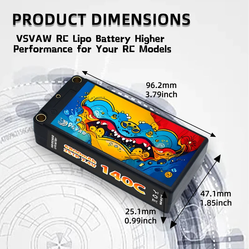 2Pcs GNB Lipo Battery 2S 7.4V 7.6V 4600mAh 5800mAh 6800mAh 120C 130C 140C HV Shorty Hard Case With 5MM T Plug For RC Car Boat