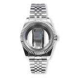 36mm/39mm Sapphire Glass For Men Watch Case Fit NH36 NH34 NH35 Movement Fashion Waterproof Jubilee Stainless Steel