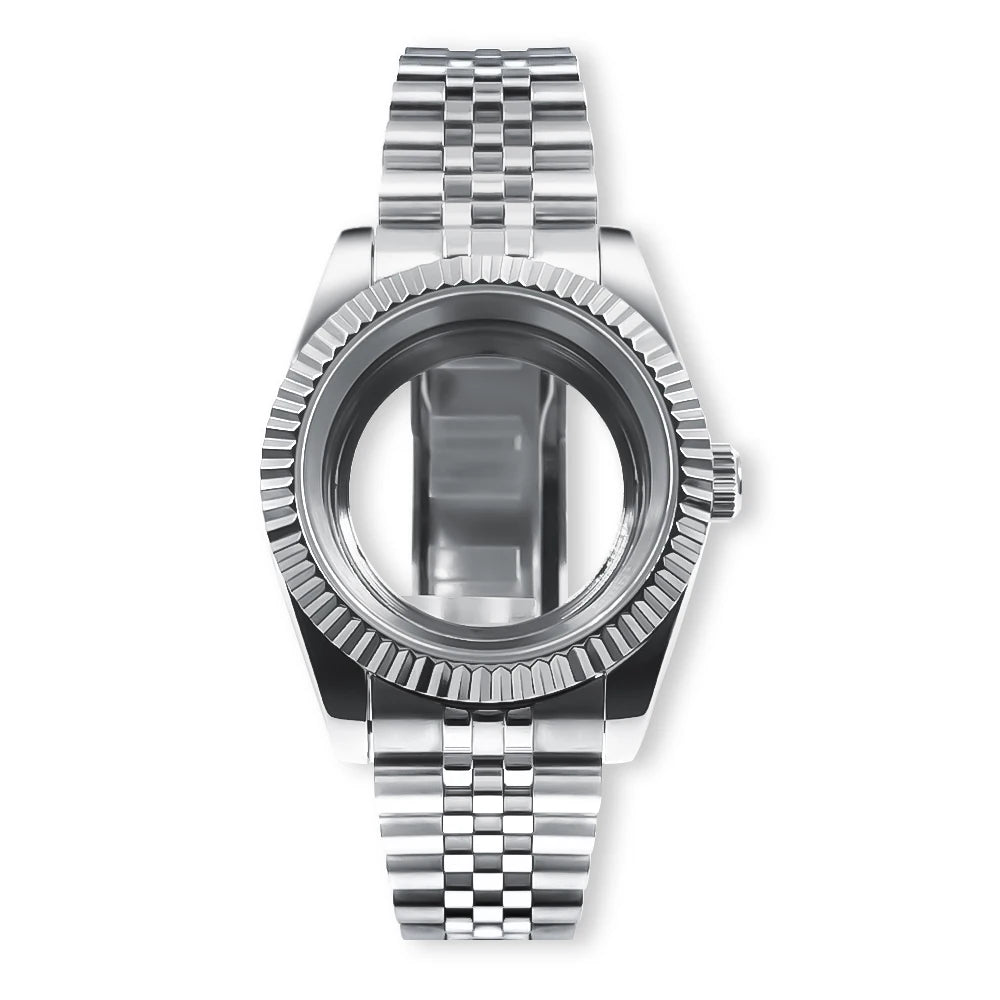 36mm/39mm Sapphire Glass For Men Watch Case Fit NH36 NH34 NH35 Movement Fashion Waterproof Jubilee Stainless Steel