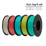 KINGROON High Speed PETG 3D Filament PLA/PETG 5KG 3D Printing Filament 1.75mm 100% Neatly Wound HS Filament 350mm/s Printing
